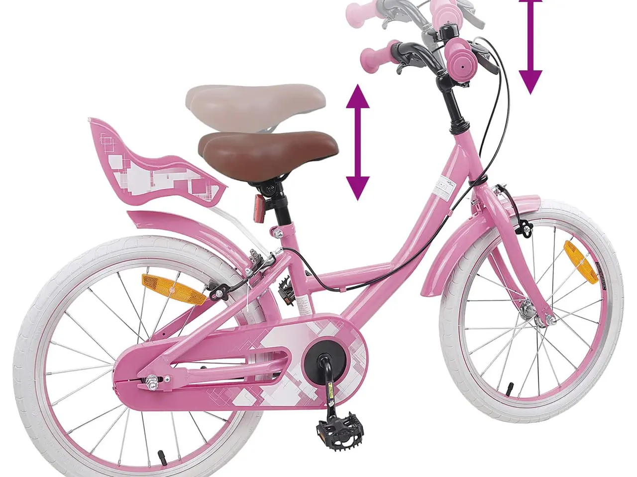 Billede 7 - Børnecykel 18 tommer til 5-7 år gammel Lys pink