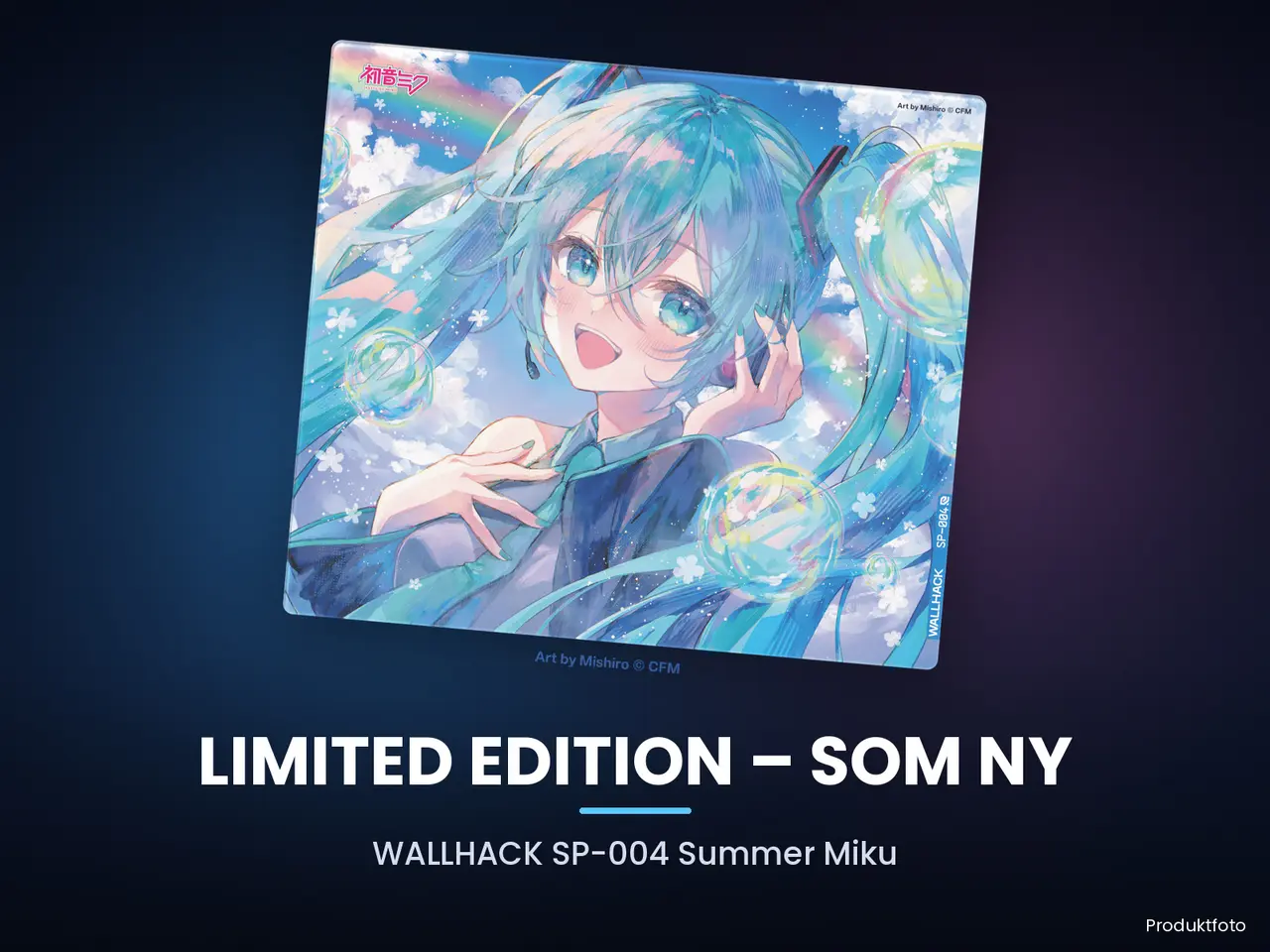 Billede 1 - WALLHACK SP-004 glasmusemåtte – Summer Miku