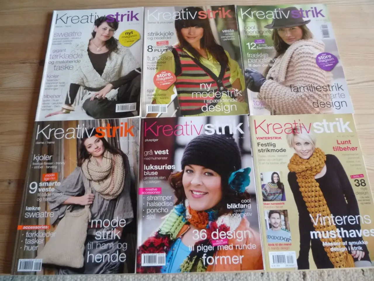 Billede 1 - NEDSAT: Magasinet Kreativ strik, 6 stk.