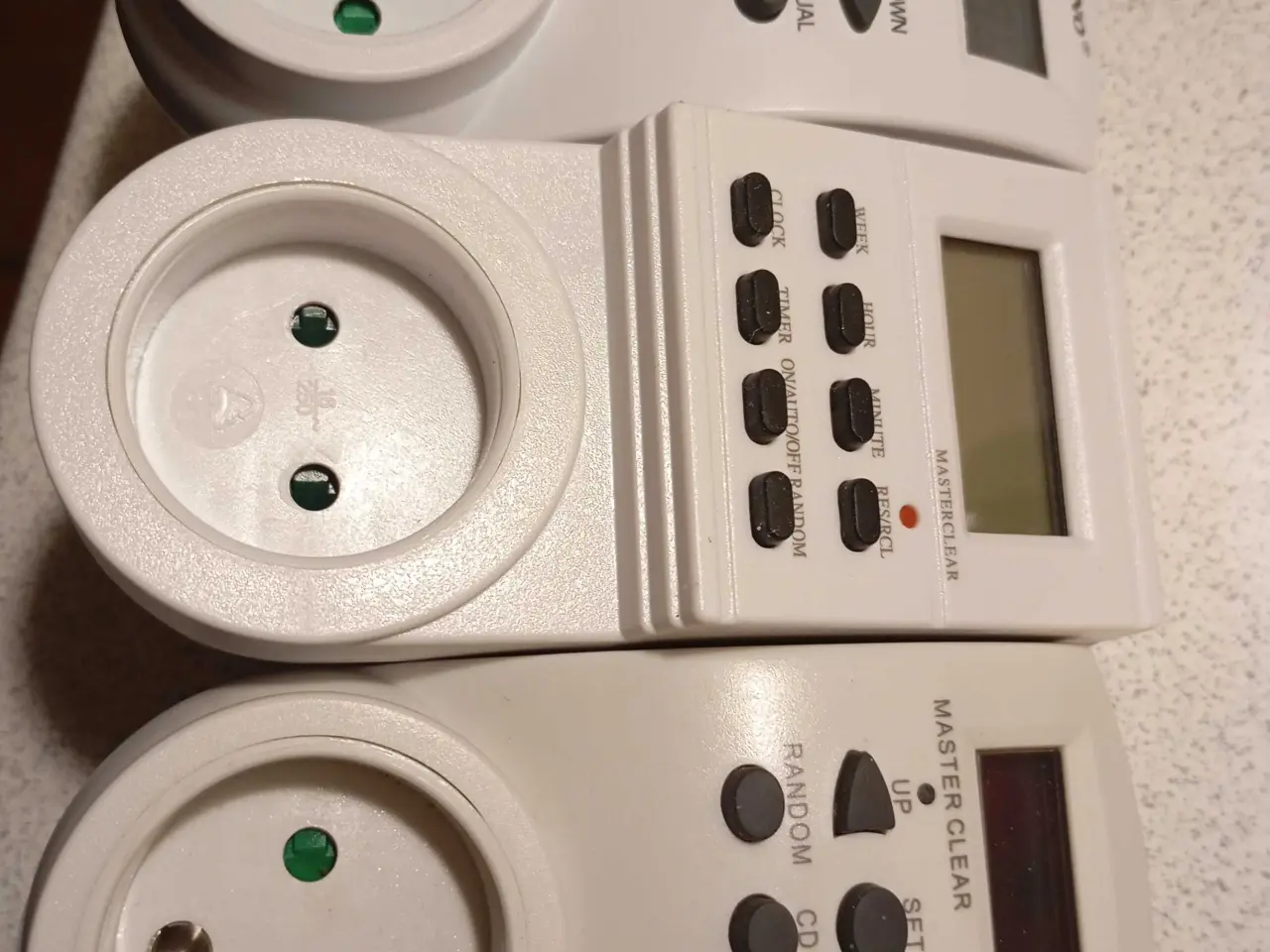 Billede 1 - Timer. Tænd og sluk ur.