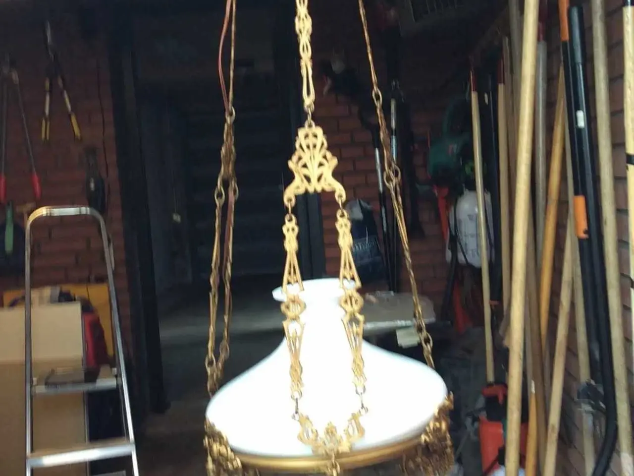Billede 1 - Gammel petroleum lampe