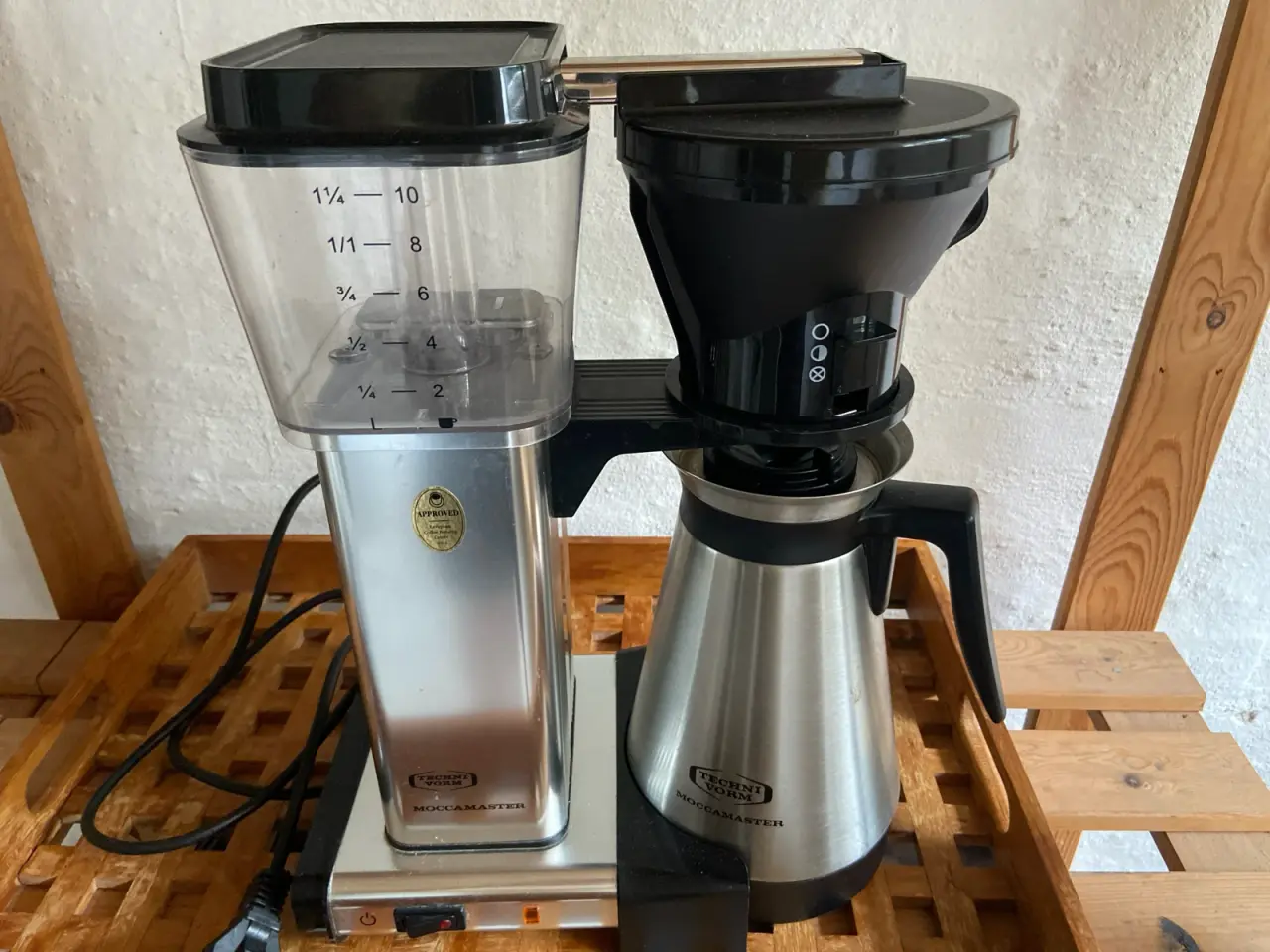 Billede 1 - Super flot Moccamaster med 2 originale termokander