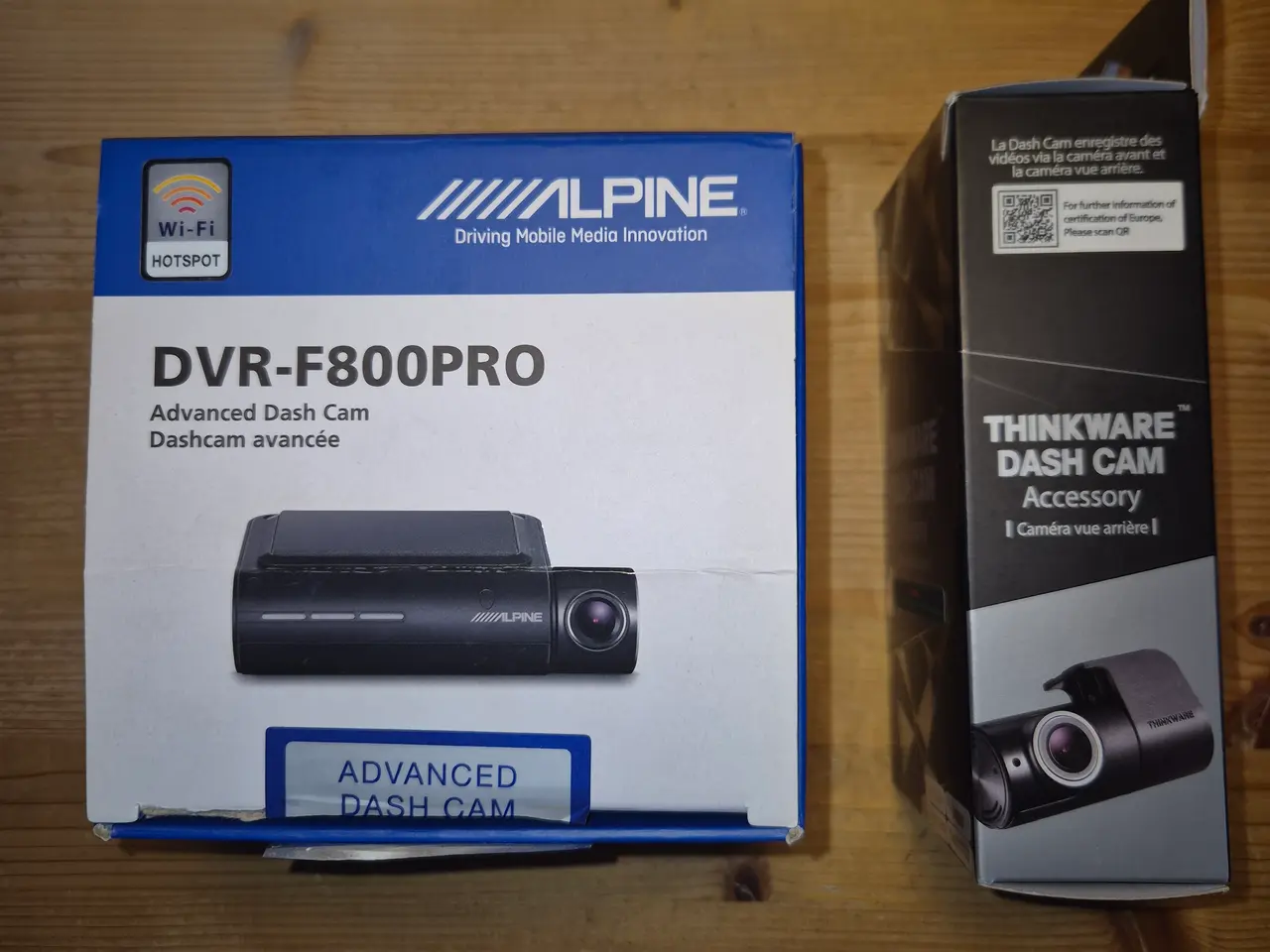 Billede 3 - Dashcam for og bag Alpine F800PRO+RVC-R800
