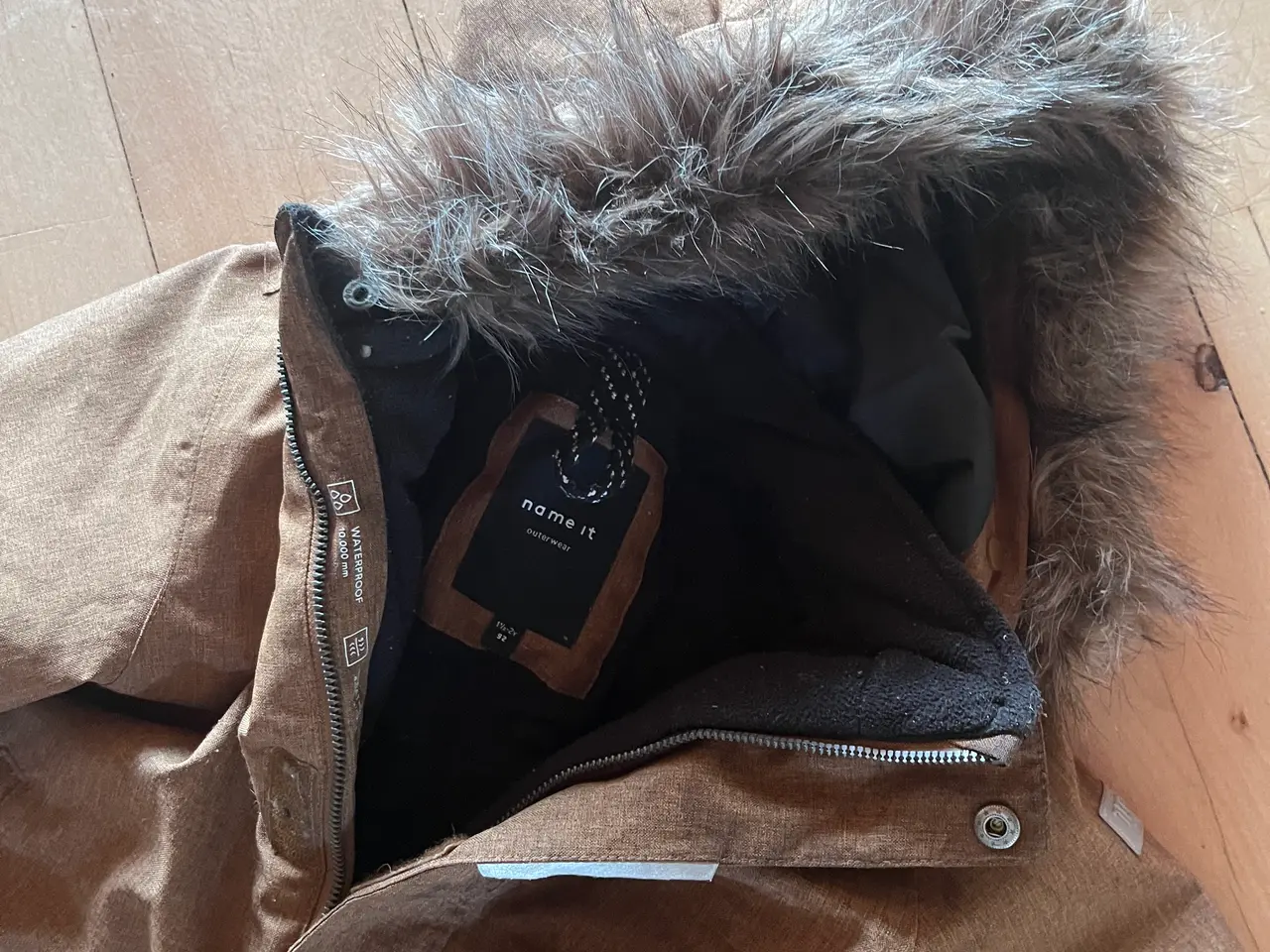 Billede 1 - NAME IT Flyverdragt SNOW10 Melange Brown Sugar