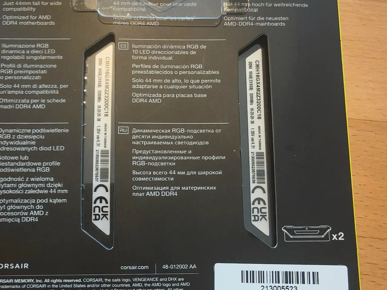 Billede 2 - Corsair vengeance rgb pro Sl ddr4 16gb