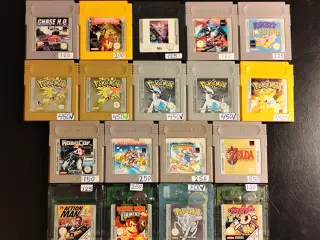 Blandede Game Boy (GB) / Game Boy Color (GBC) Spil