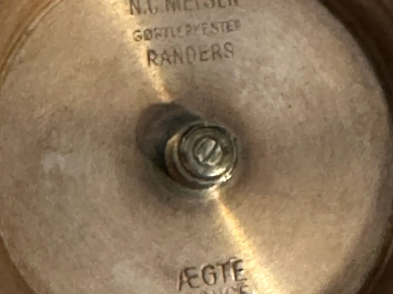 Billede 3 - Antik alter N.C. Nielsens lysestage af bronce