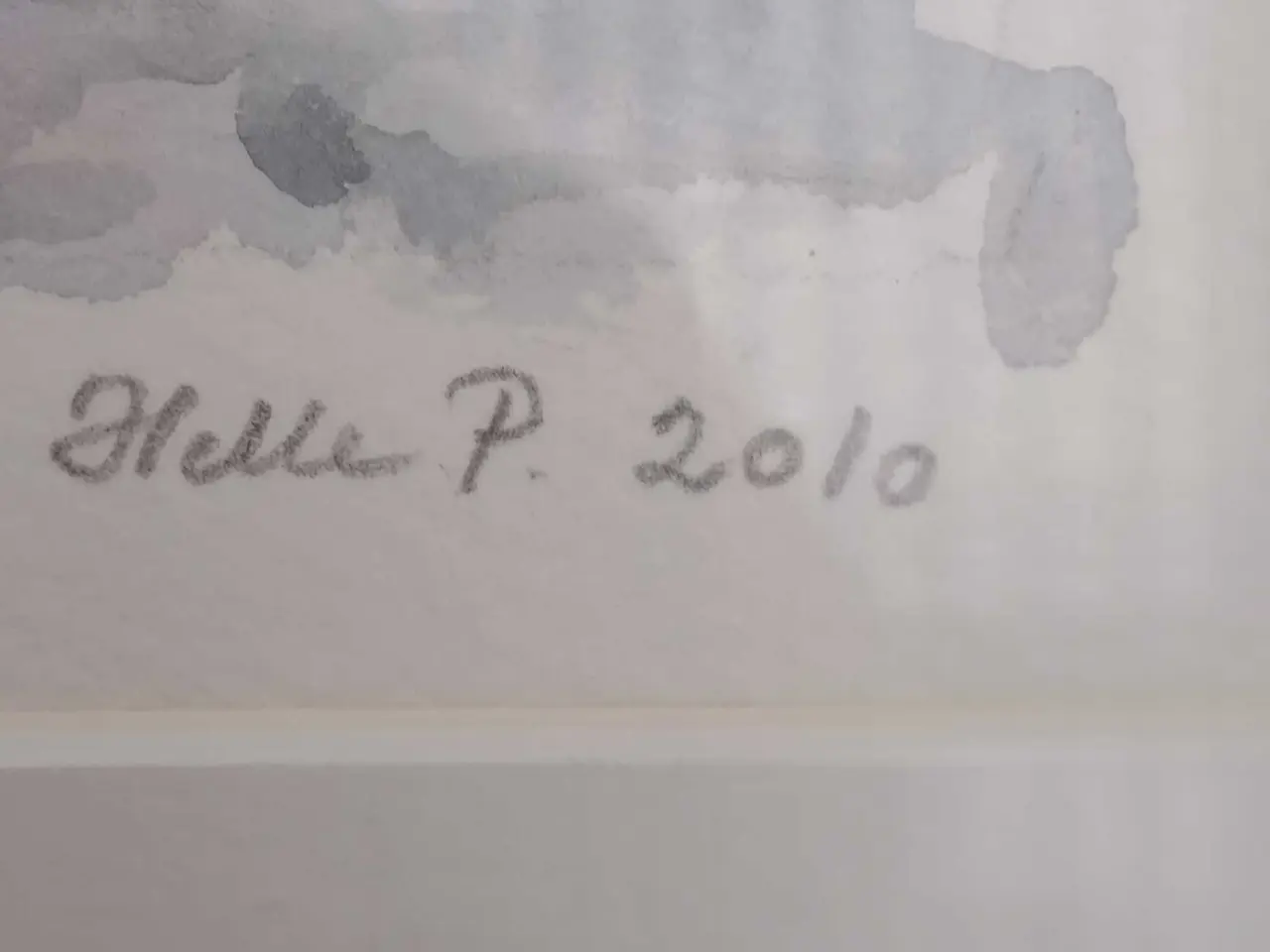 Billede 2 - Billede. Signeret Helle P. 2010