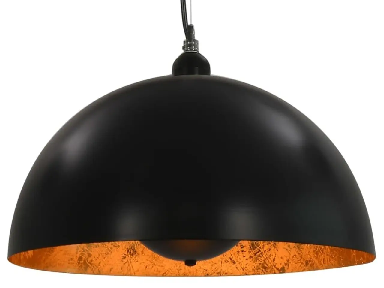 Billede 6 - Loftslamper sæt - halvkugle 40 cm E27, sort/guld (2 stk.)