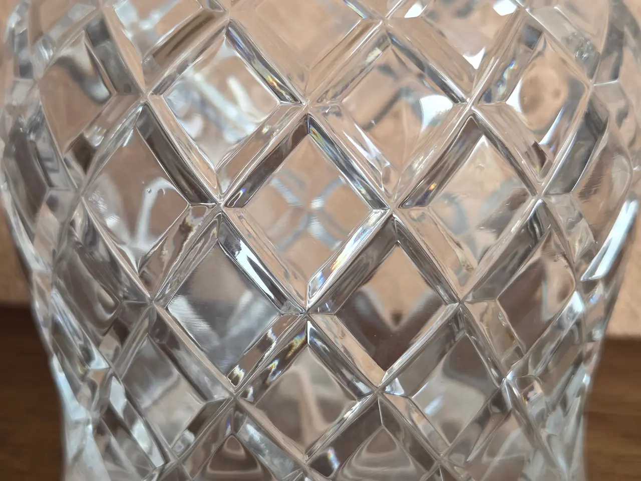 Billede 5 - Glaskaraffel med 5 matchende dramglas, H: 29/20 cm
