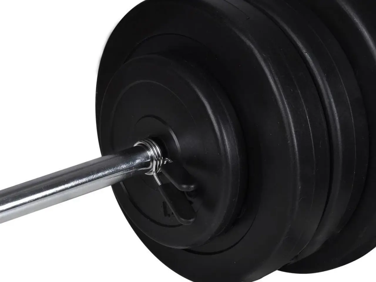 Billede 2 - Vægtstangssæt med 2 håndvægte 60,5 kg