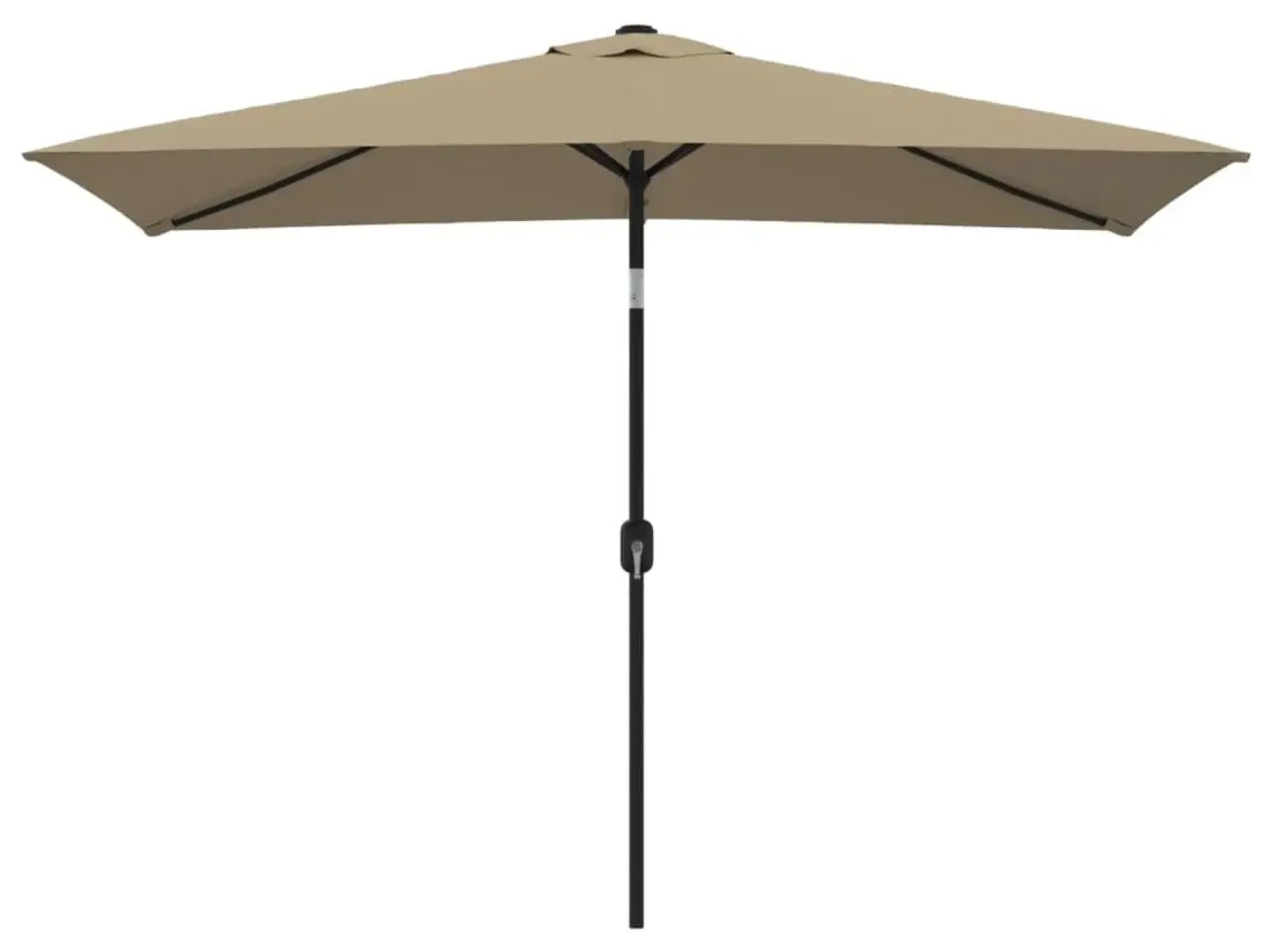 Billede 2 - Parasol med metalstang 300 × 200 cm - gråbrun
