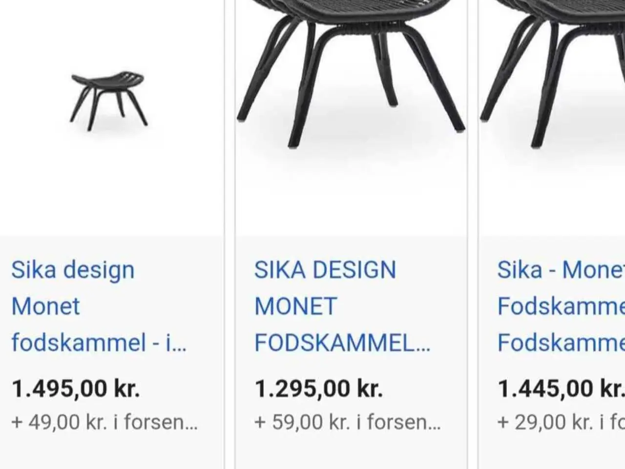Billede 2 - Sika-Design sort puf Monet