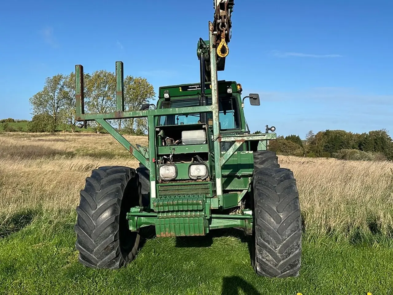 Billede 2 - Fiat 140 - 90 Traktor med kran