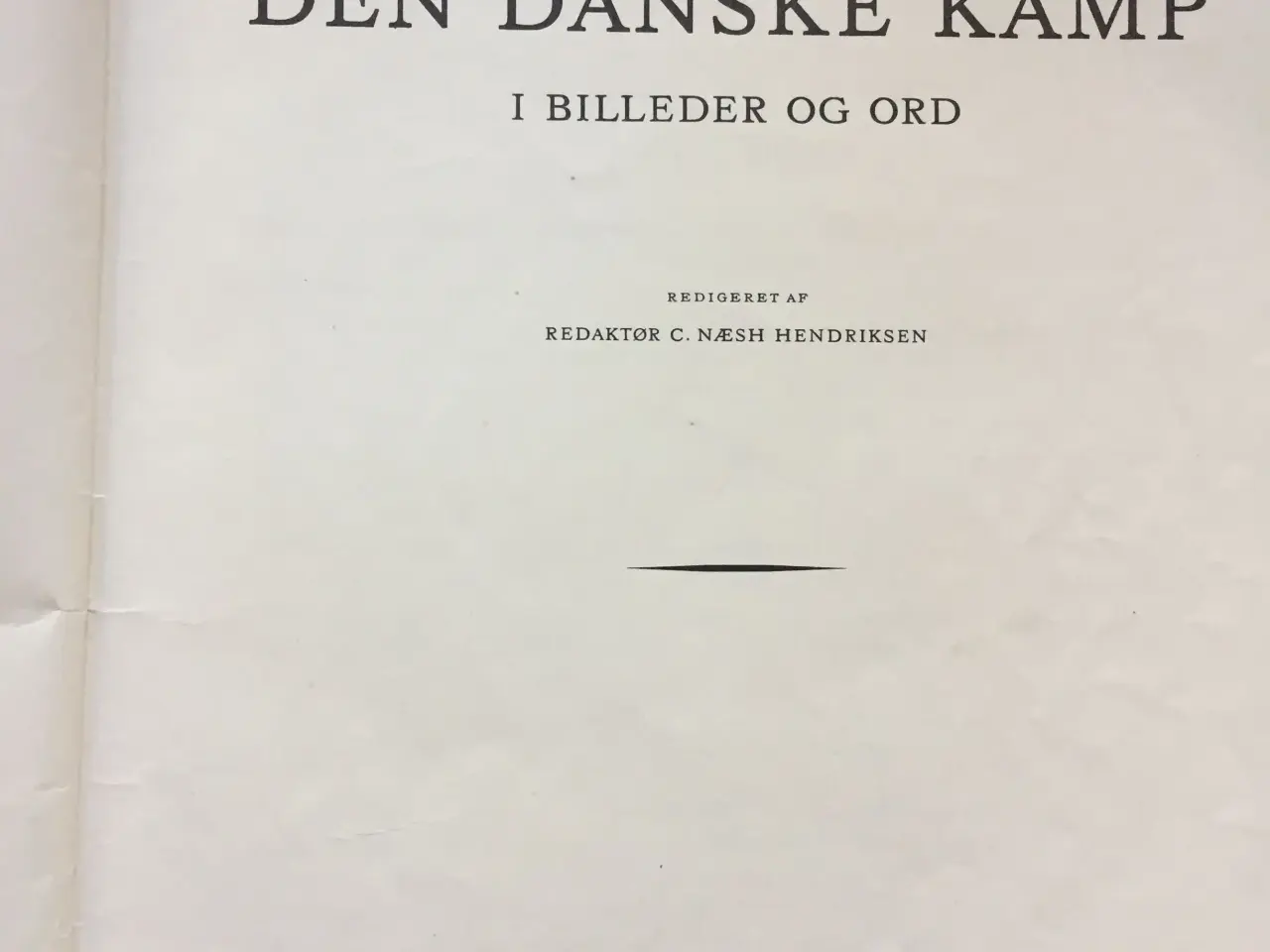 Billede 1 - Den Danske Kamp i Billeder og Ord