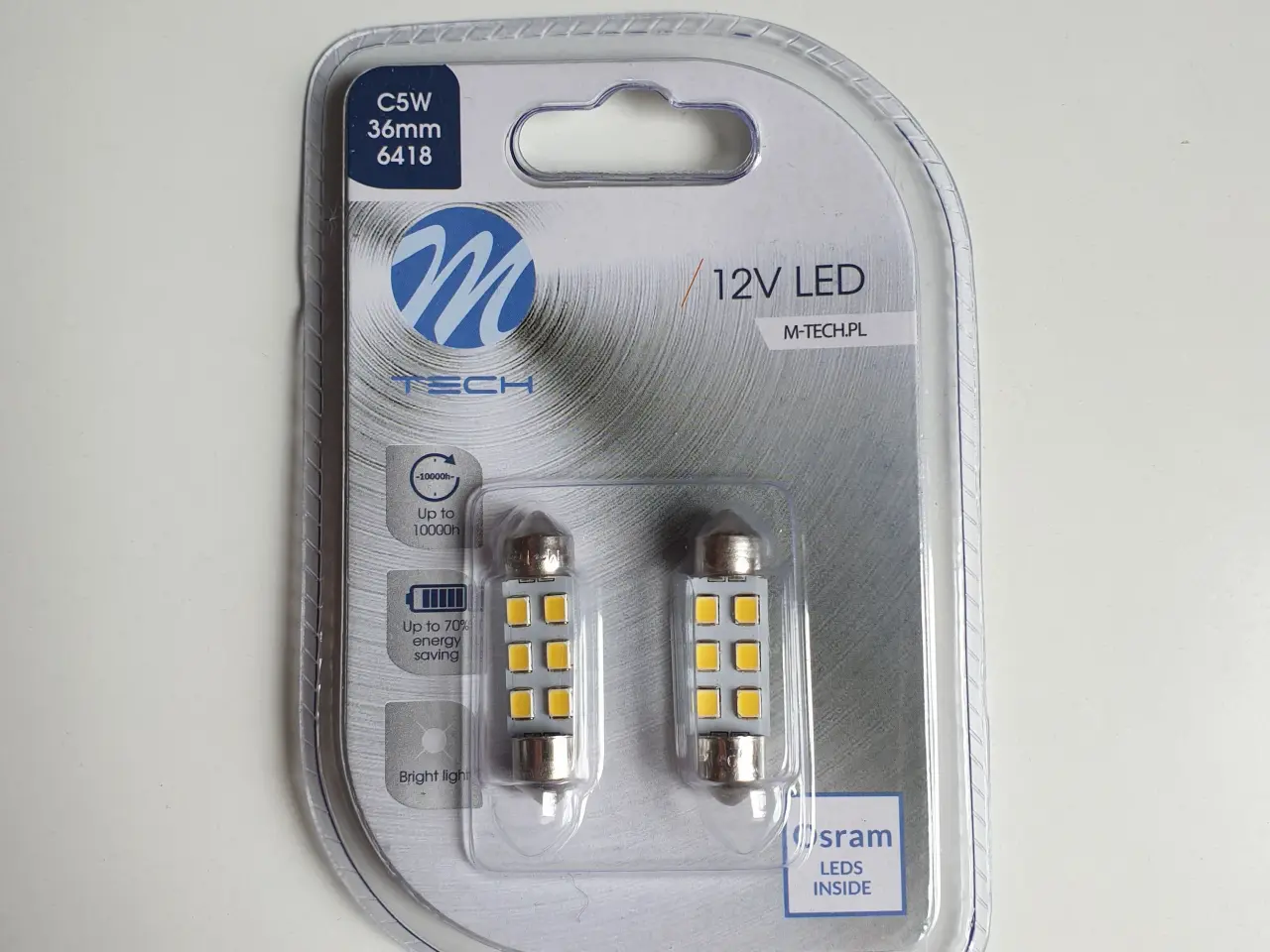 Billede 1 - LED Pærer 2 x 6 SMD 2835 LED C5W C10W SV8.5-8 36mm
