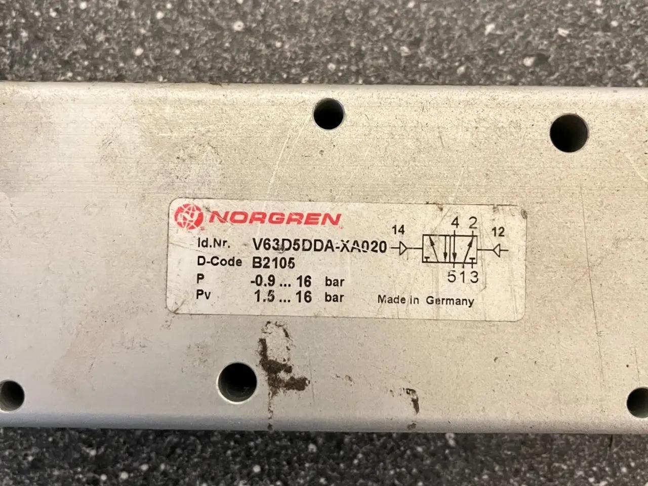Billede 2 - Norgren Pneumatic magnetventil V63D5DDA-XA020 16 -