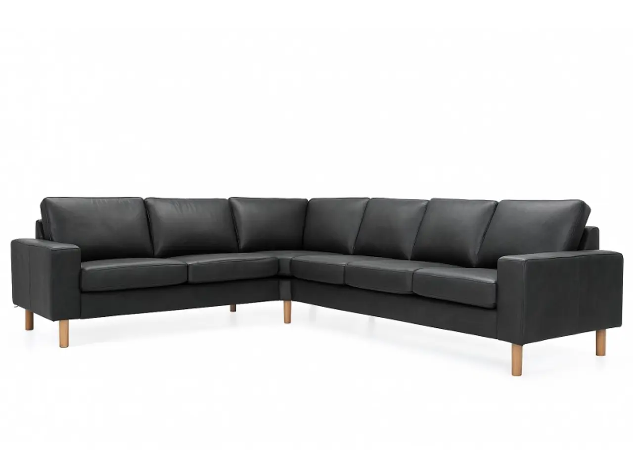Billede 5 - Hjort Knudsen Padborg Læderhjørnesofa
