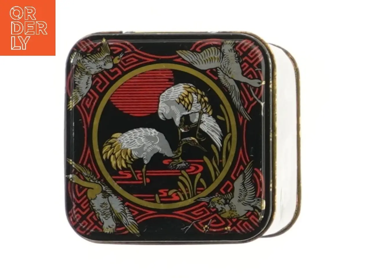 Billede 2 - Orientalsk thedåse i sort (str. 11x9 cm)