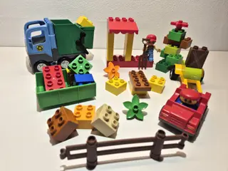 Duplo Skraldebil med skraldespand, Vogn med anhæng
