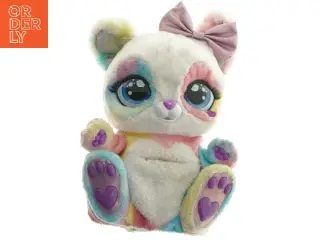 Plys bamse med farver (str. 25 cm)
