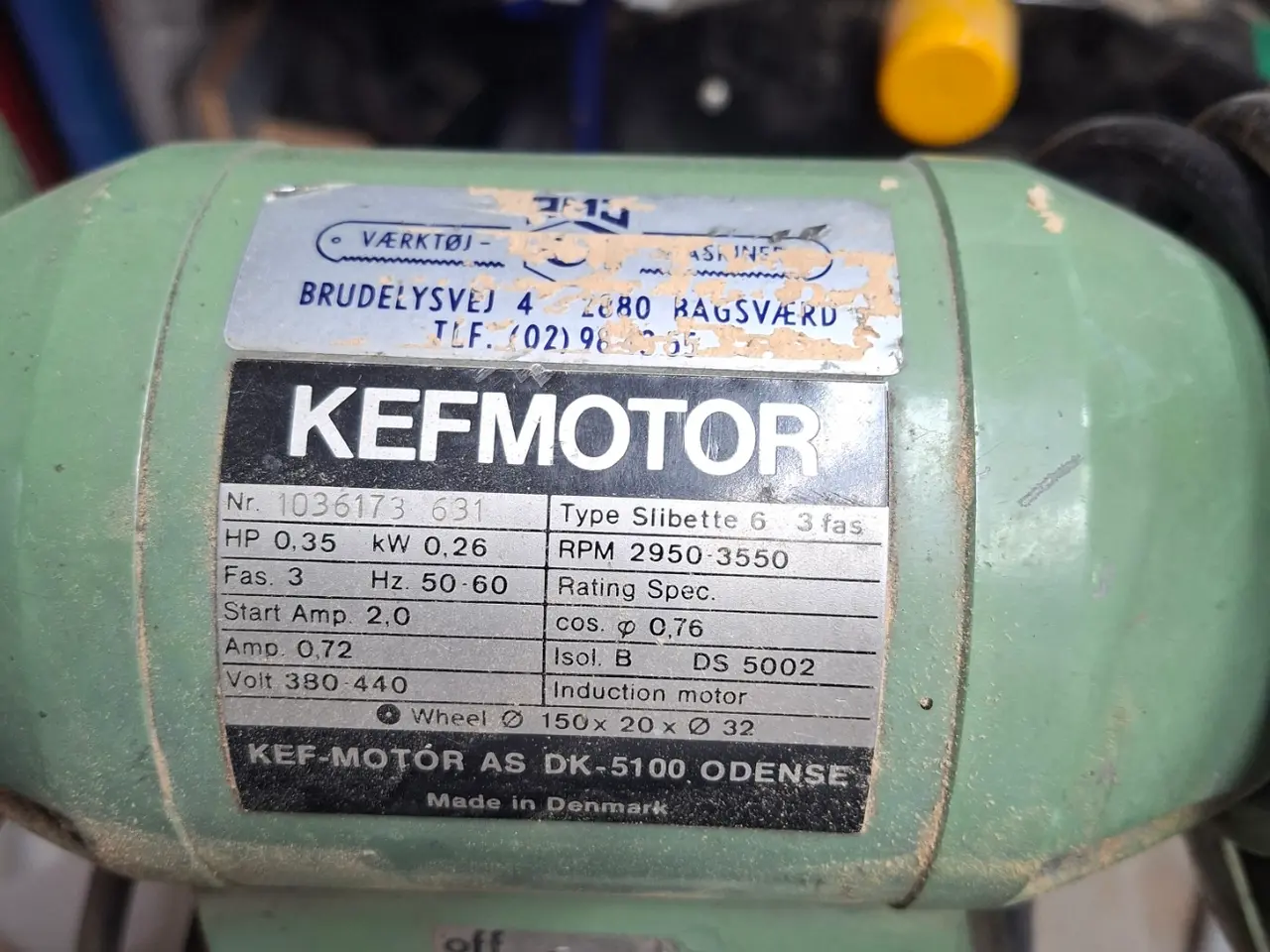 Billede 1 - KEF bænksliber 400 v