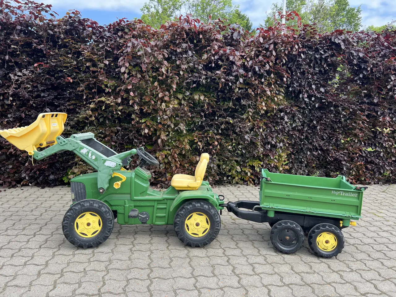 Billede 3 - John Deere Pedaltraktor med tippelad og grab