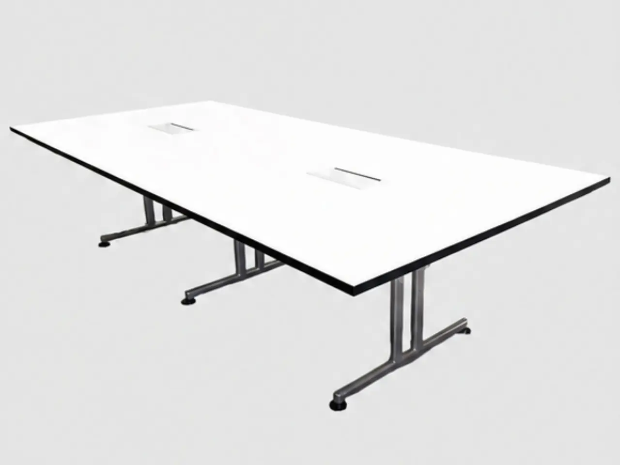 Billede 1 - Brunner Torino Bord - Hvid/Krom Stel 300x140x74cm