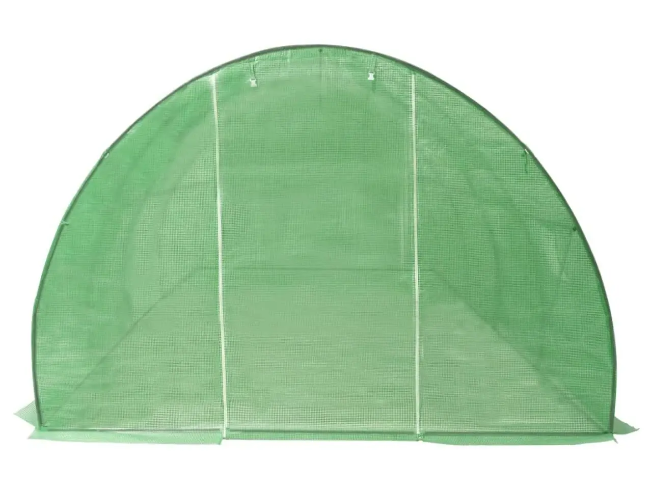 Billede 7 - Drivhus 18 m² - 600 × 300 × 200 cm, grønt PE-net og galvaniseret stål