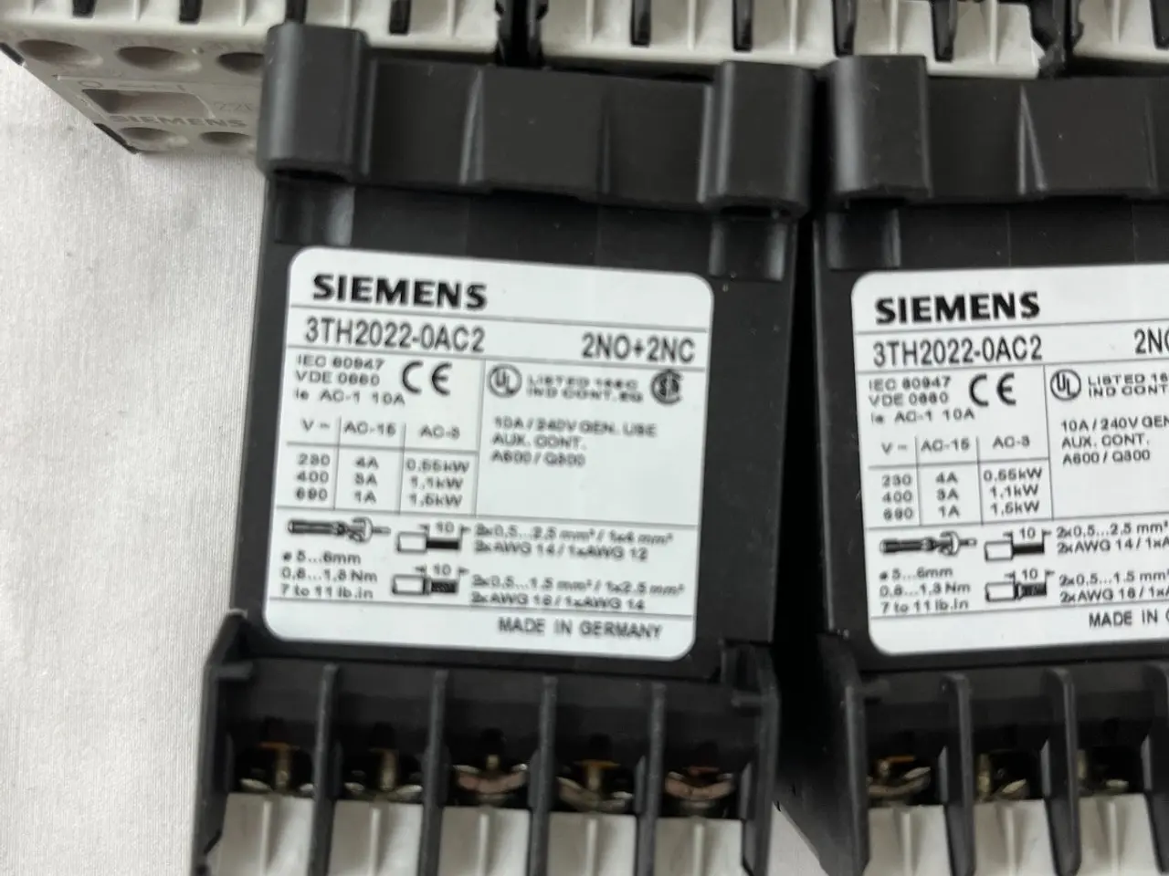 Billede 4 - Siemens 3TH2022-0AC2 kontaktor relæ 2NO+2NC parti