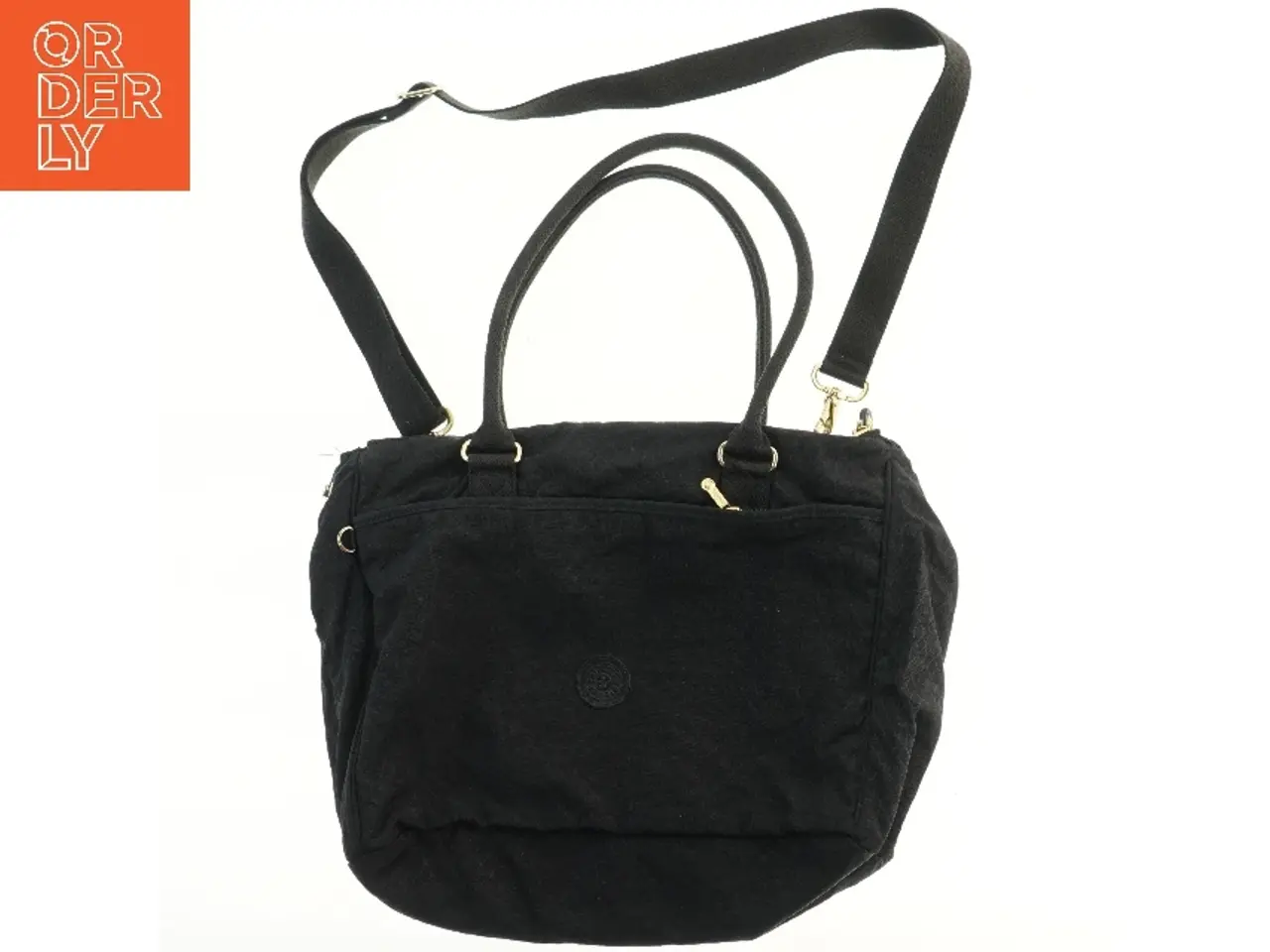 Billede 2 - Sort skuldertaske fra Kipling (str. 43x36 cm)