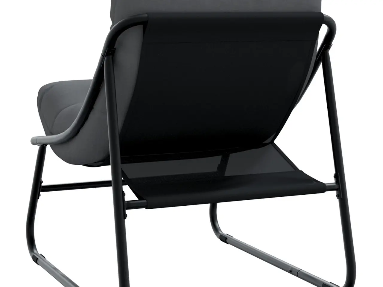 Billede 9 - Havemøbler med pude 2 stk Sort 60 x 80 x 71cm Metal