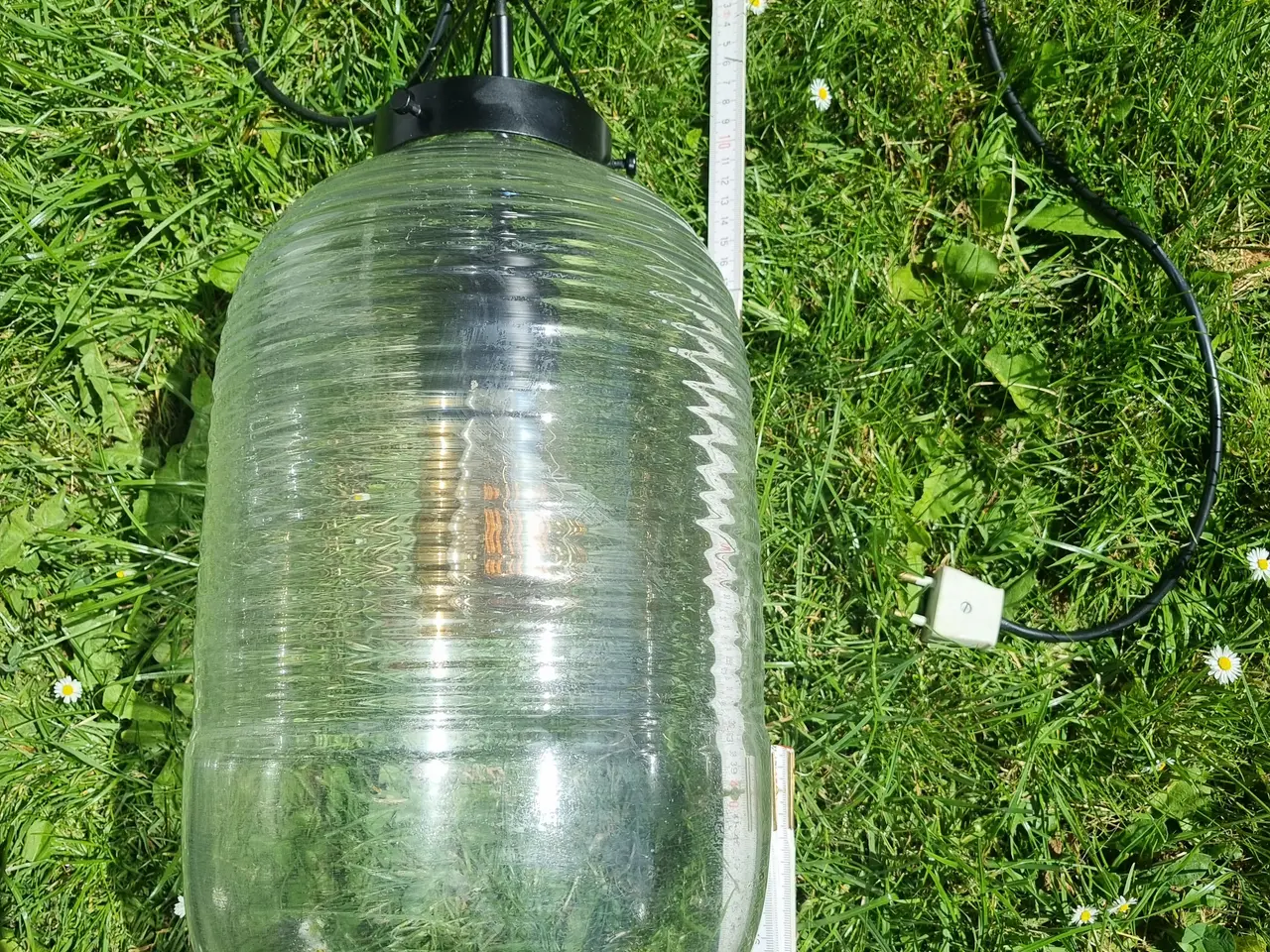 Billede 2 - Flot stor glas lampe.