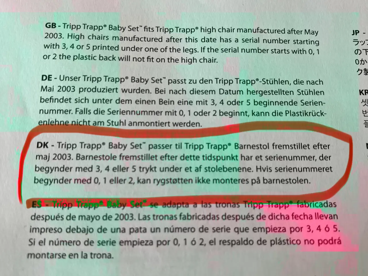Billede 6 - Hvidt ryglæn til Stokke Trip Trap stol