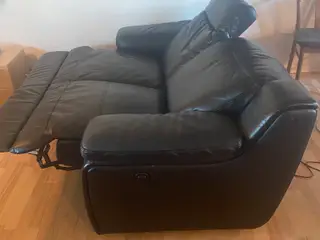 2stk  Dublin 2 pers lædersofa med recliner
