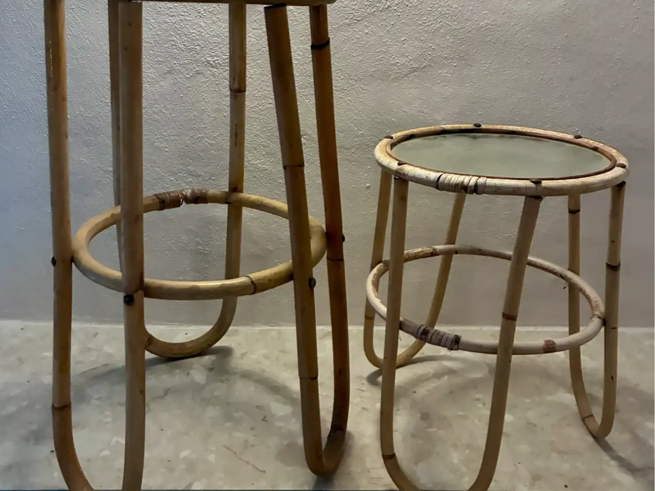 Billede 2 - Vintage bambusopsatser og små borde