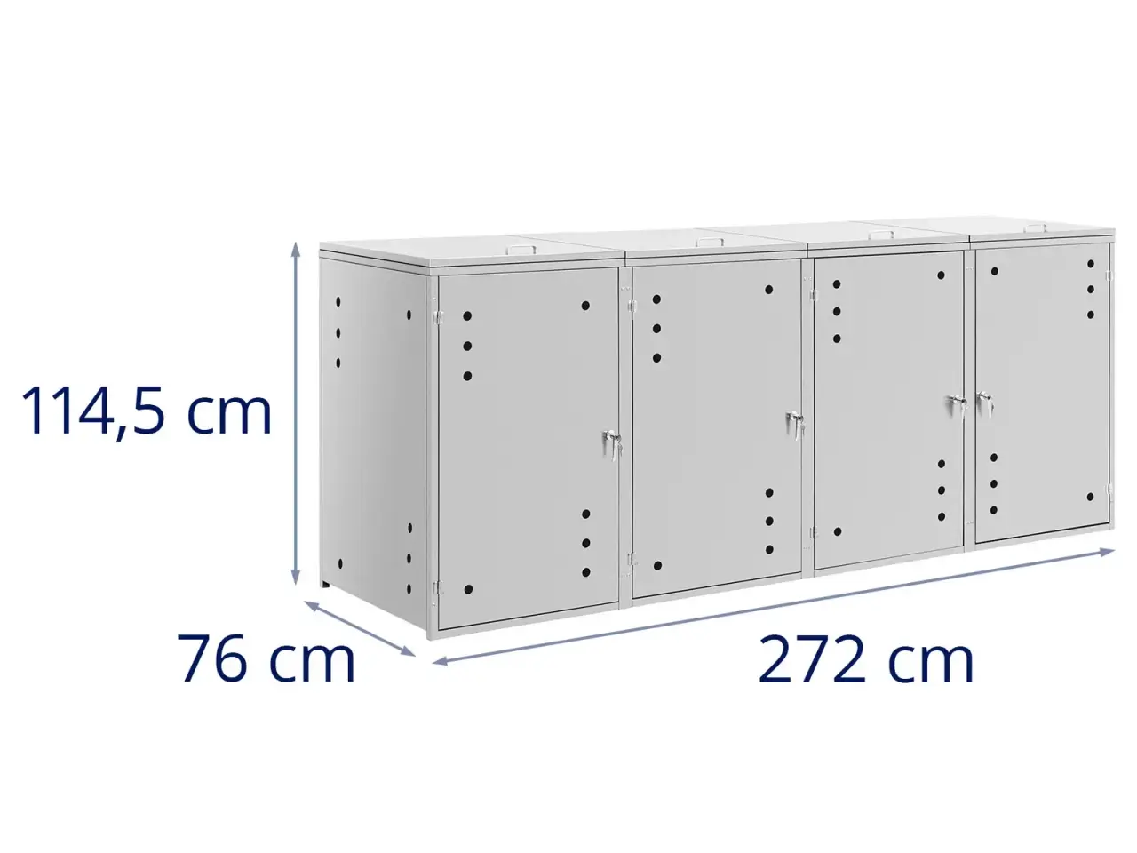 Billede 6 - Skraldespandsskjuler – 4 x 240 l