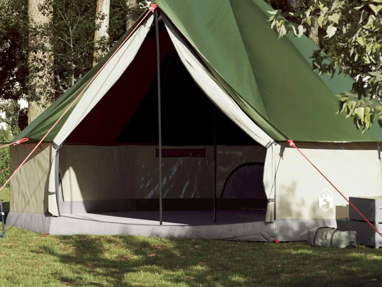 Billede 1 - 10-personers campingtelt - vandafvisende tipi, grøn