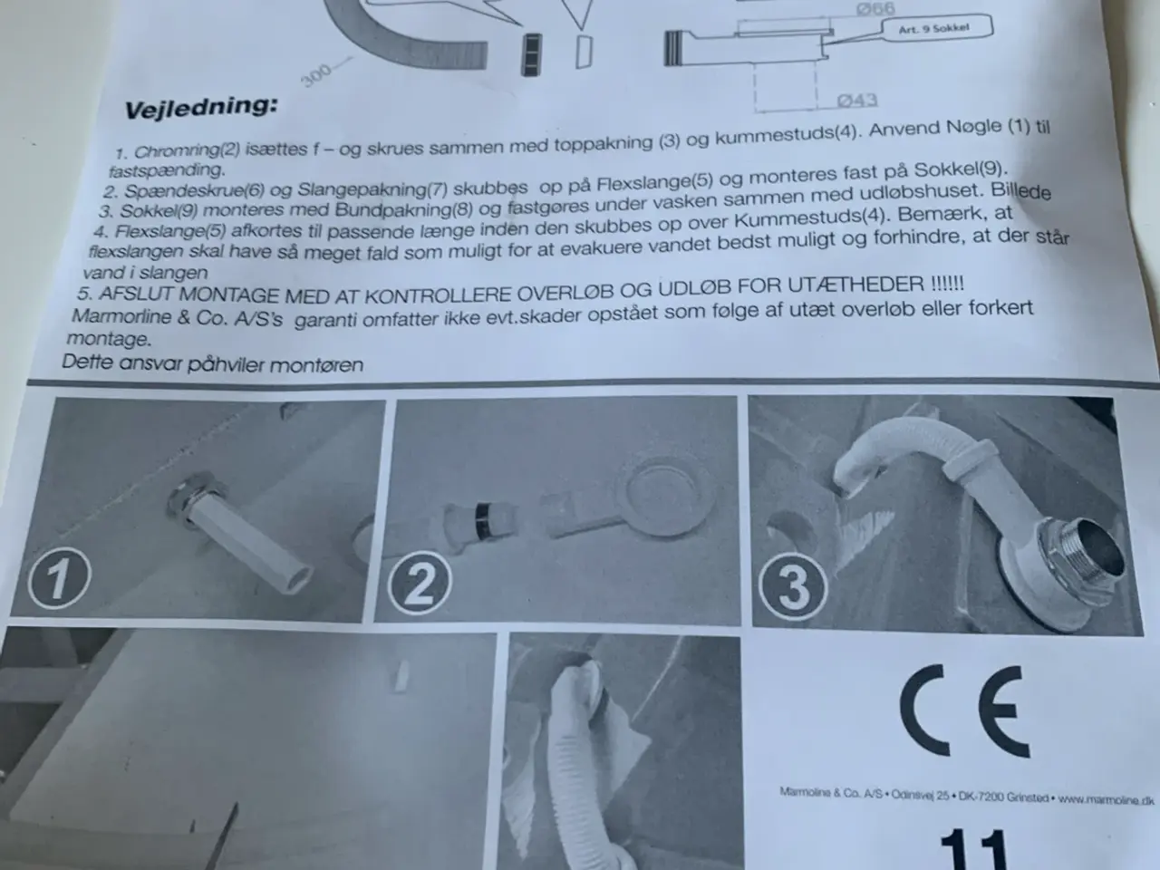 Billede 9 - Hvid badeværelse bordplade med vask