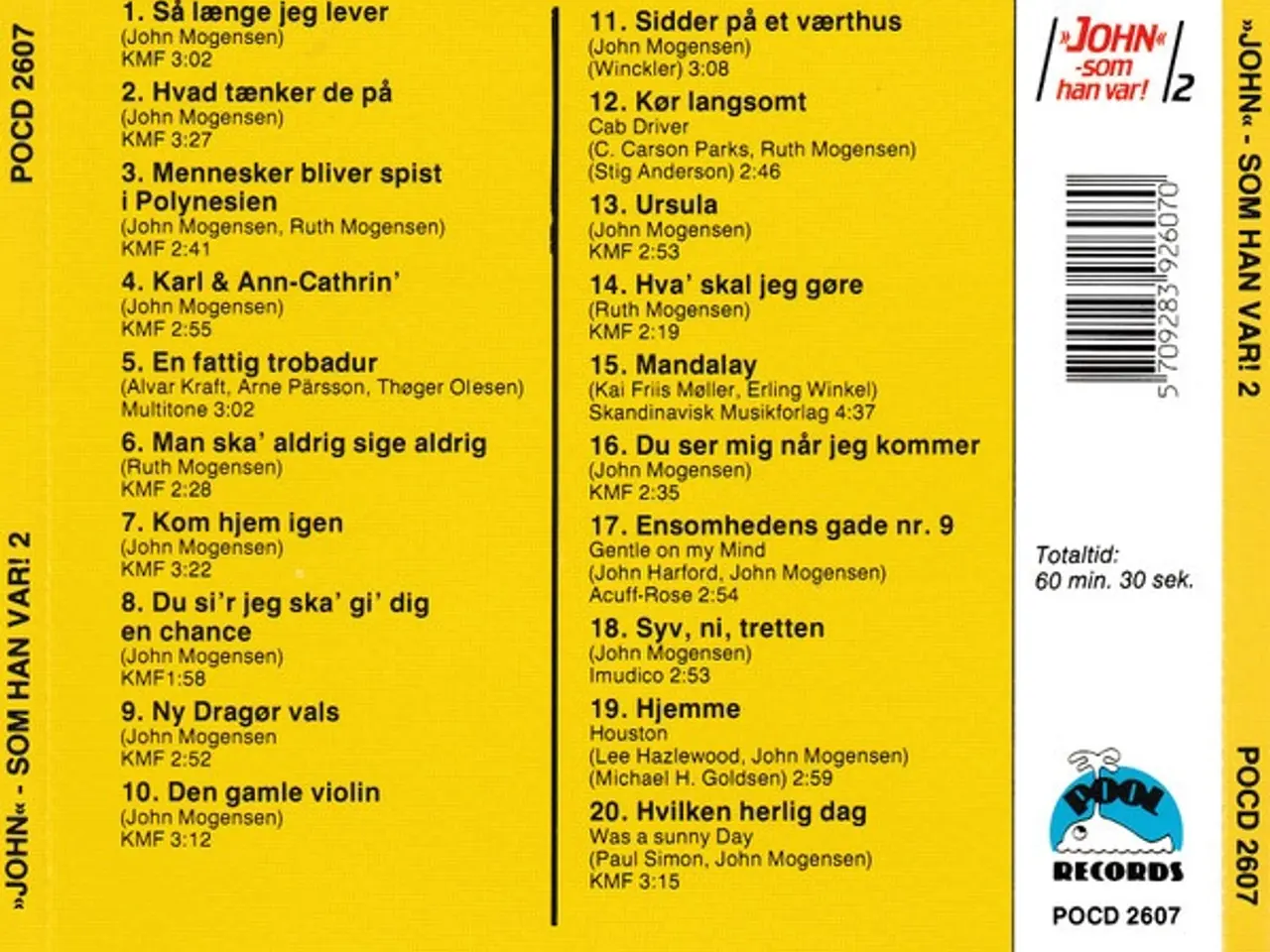 Billede 2 - John Mogensen – "John" - Som Han Var! 2 – CD