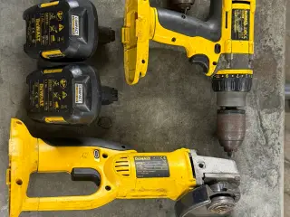 DeWalt 18v bore maskine vinkel sliber