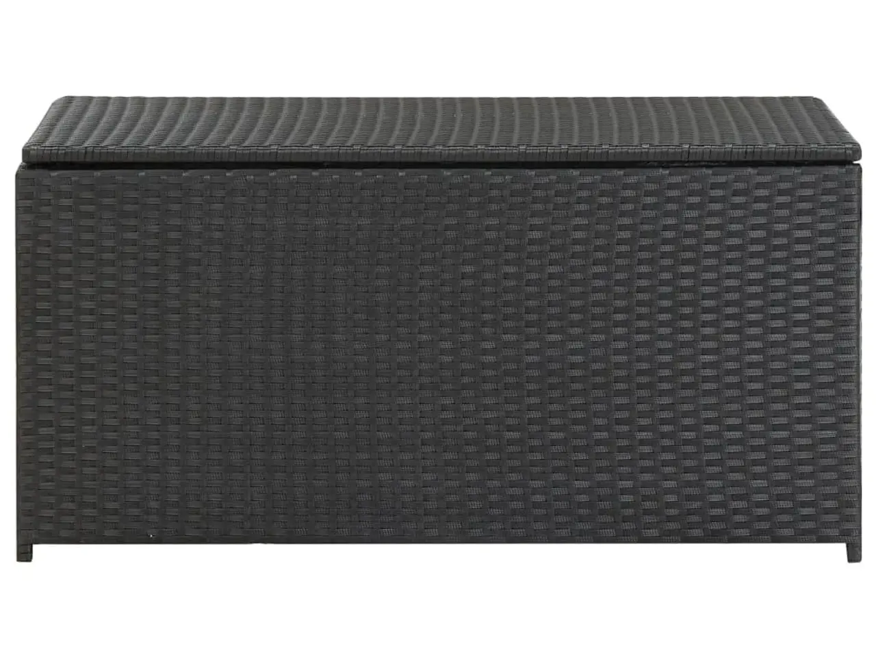 Billede 4 - Opbevaringskasse til haven i polyrattan 100 × 50 × 50 cm - sort