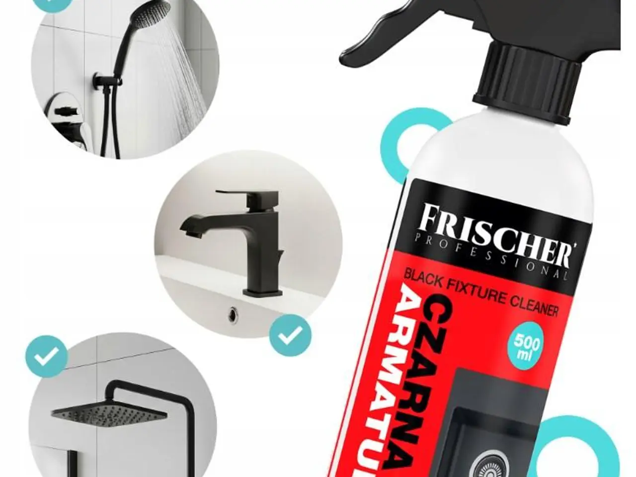 Billede 4 - Rengøringsmiddel til sorte armaturer Frischer - 500 ml
