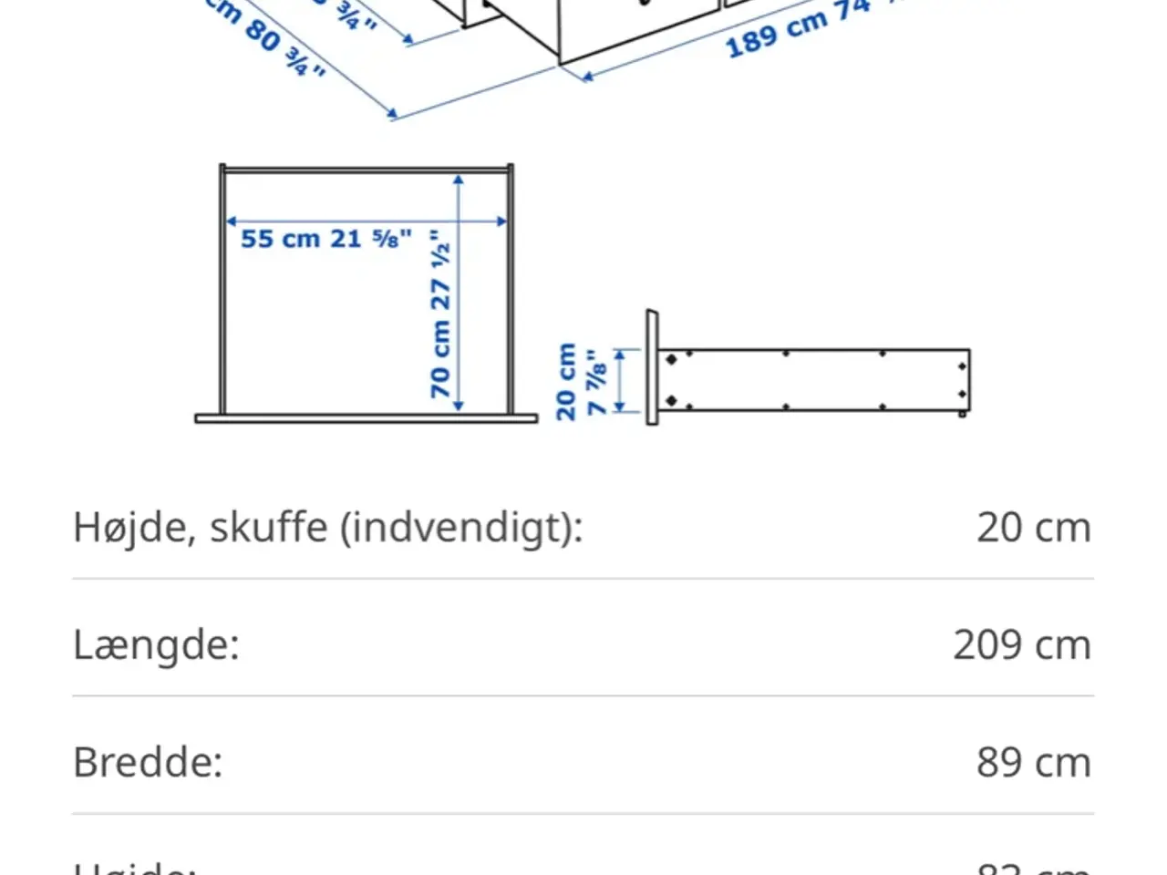 Billede 3 - Ikea Hemnes udrræksseng