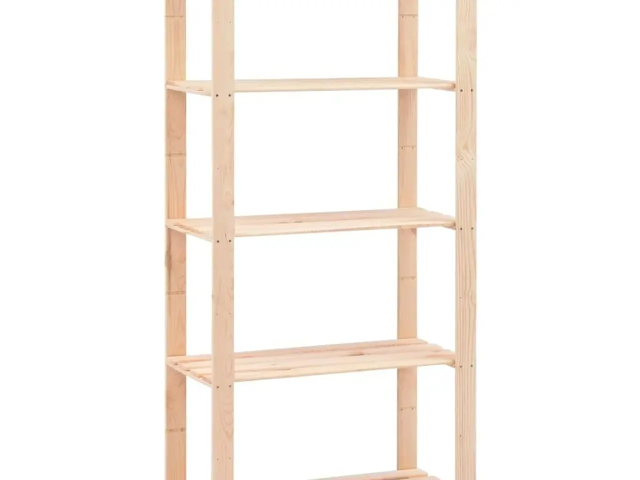 Billede 1 - Reol i 5 niveauer 80 x 38 x 170 cm massivt fyrretræ 250 kg