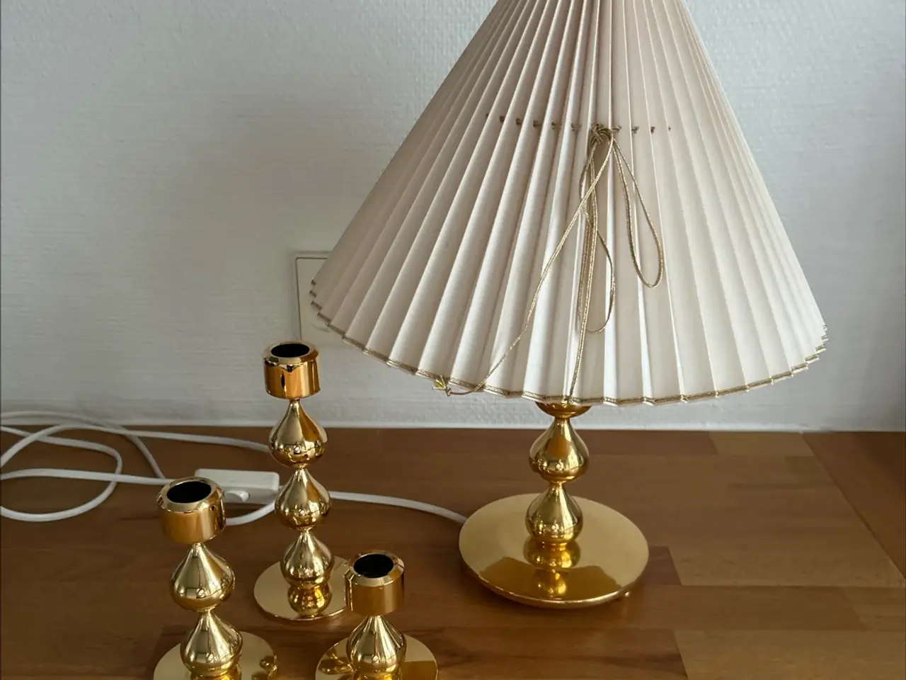 Billede 1 - Asmussen lampe + 3 stager