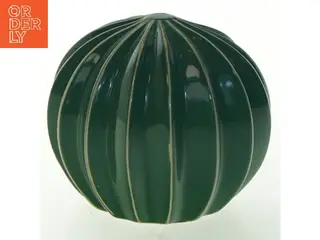 Grøn keramik kugle (str. 9x10 cm)