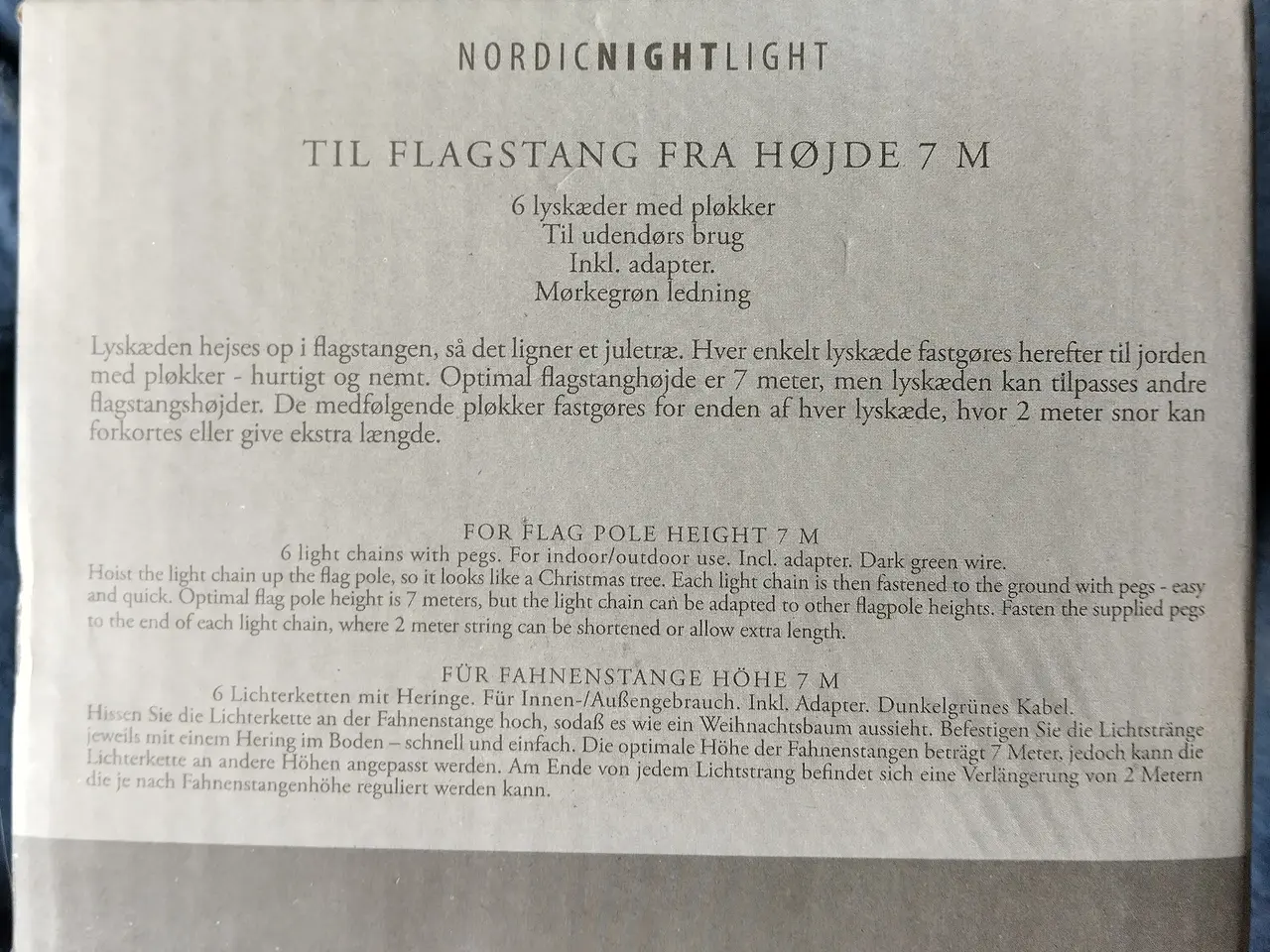 Billede 3 - Lyskæde til Flagstang 240 LED