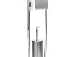 Toalettpapirholder med toalettbørste, ny