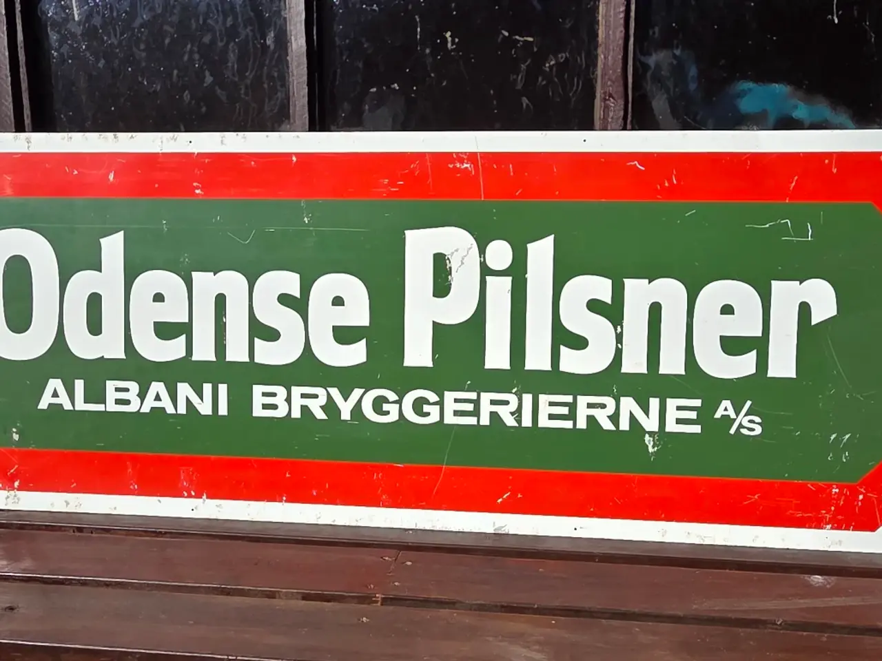 Billede 1 - Stort retro Albani / Odense Pilsner metalskilt